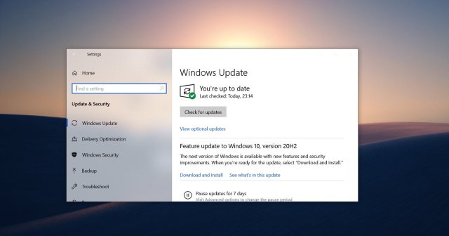 Windows 10 Build 19042.630 уже доступна для загрузки