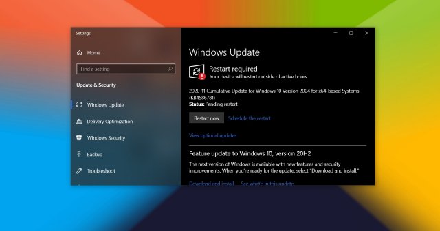 Обновления Windows 10 за ноябрь 2020 г.: что нового и что было исправлено