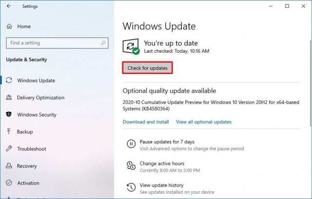 1605449720 check updates windows 10 2020