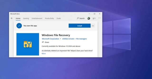 В следующем обновлении Windows 10 станет проще восстанавливать файлы