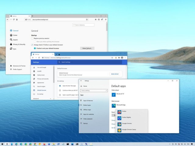 Как установить любой браузер вариантом по умолчанию в Windows 10