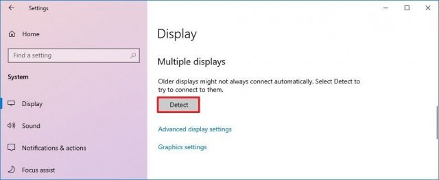Другой дисплей не обнаружен windows 10 что делать