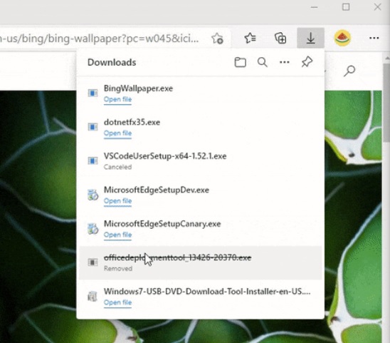 Microsoft Edge получает новый менеджер загрузок