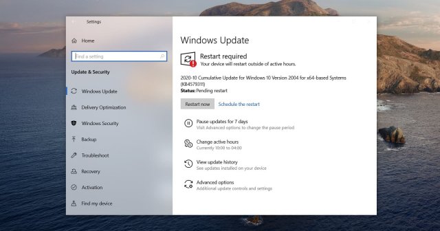 Microsoft признает проблему с Windows 10 KB4601319 и обещает исправить