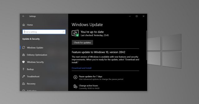 Выполняется развертывание Windows 10 KB4601380 для устранения проблем с отрисовкой экрана