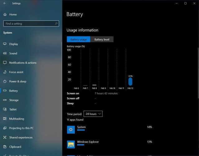 Windows 10 наконец-то получает вкладку информации о батарее