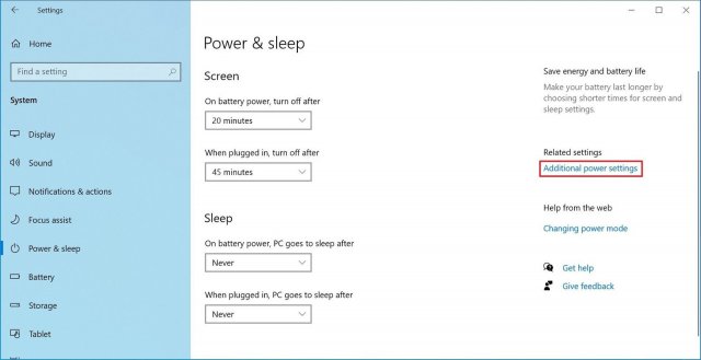 1615782903 power sleep additional settings option