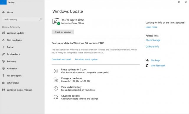 Windows 10 версии 21H1 достигает еще одной важной вехи в преддверии запуска