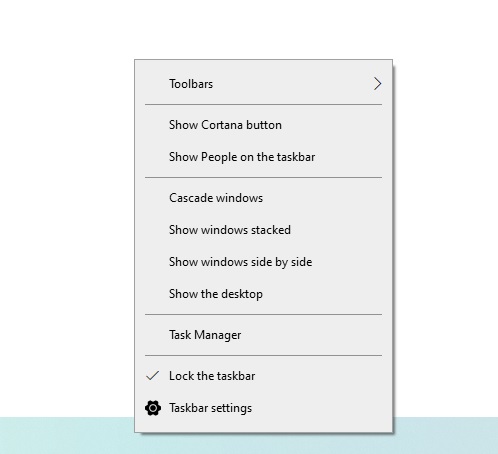 Microsoft хочет внести изменения в меню панели задач Windows 10
