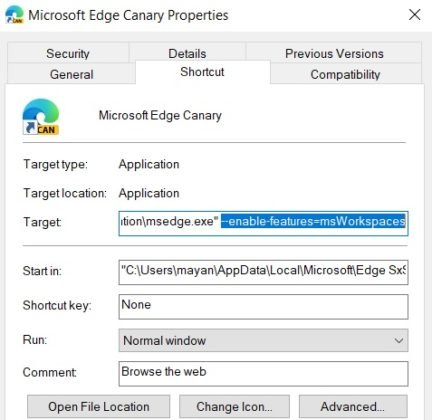 Как включить функцию «Рабочие области» в Microsoft Edge Canary