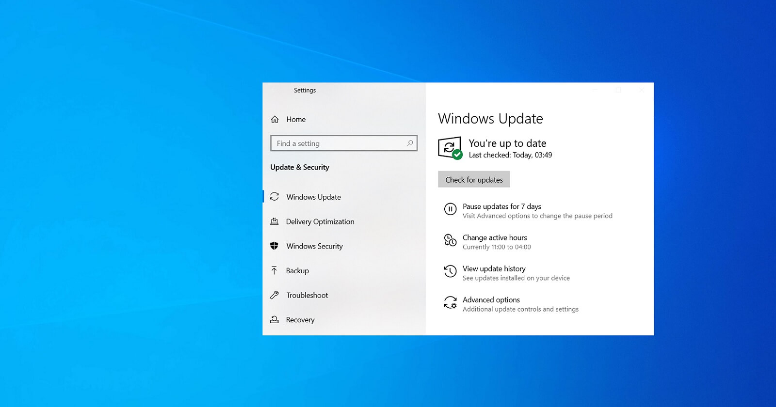 Как снести обновление для Windows 10