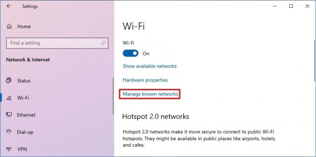 1618934224 manage known networks option