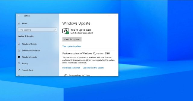 Обновление Windows 10 May 2021 Update (21H1) теперь широко доступно
