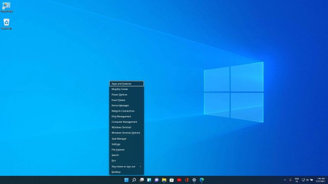Windows 11 восстанавливает клавиши доступа к меню Win+X, но на панели задач теряется еще одна функция