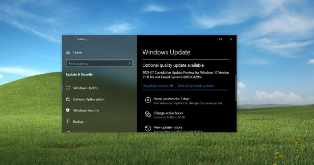 Windows 10 KB5004296 (21H1, 20H2) выпущена с исправлениями производительности