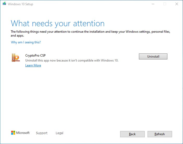Microsoft подробно описала проблему, которая препятствует обновлению Windows 10