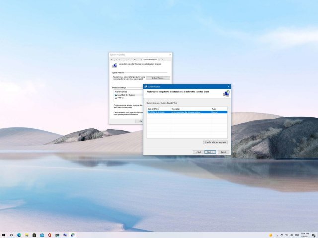Как использовать восстановление системы на Windows 10