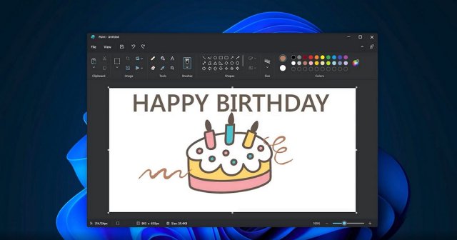 Microsoft демонстрирует MS Paint с новым дизайном и темным режимом в Windows 11