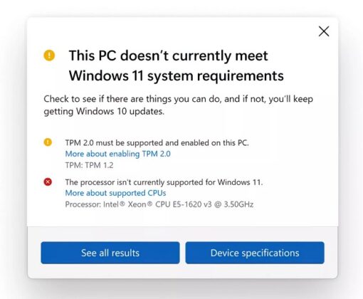 PC Health Check v3.0 – проверка совместимости вашего ПК с Windows 11