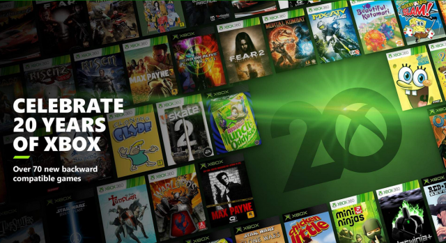Отметьте 20-летие Xbox с более чем 70 новыми играми с обратной совместимостью
