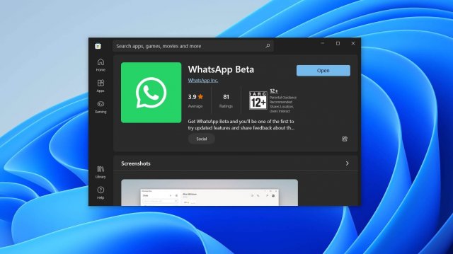 Как установить новое приложение WhatsApp UWP в Windows 11, Windows 10