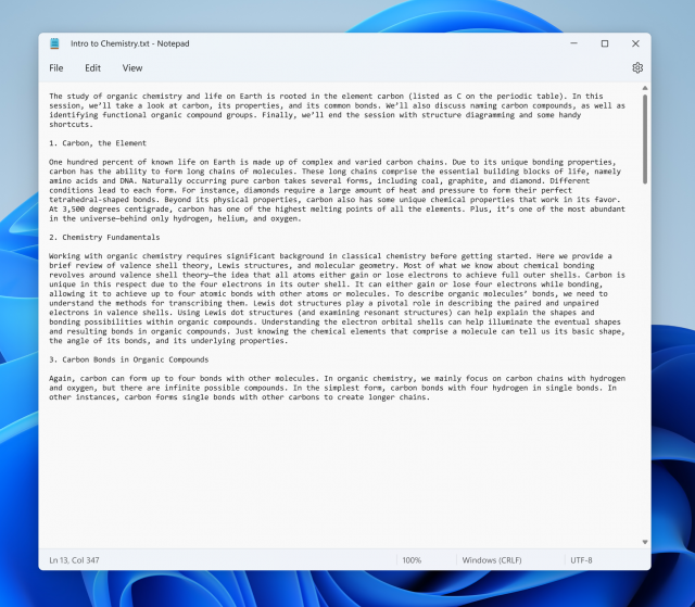 Microsoft анонсировала новую версию приложения «Блокнот» для Windows 11