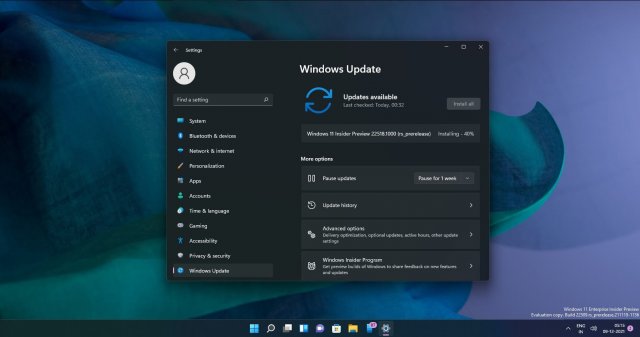 Предварительная версия Windows 11 Build 22518 развертывается с новыми функциями