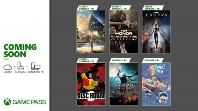Скоро в Xbox Game Pass: Assassin’s Creed Origins, For Honor: Marching Fire Edition и другое
