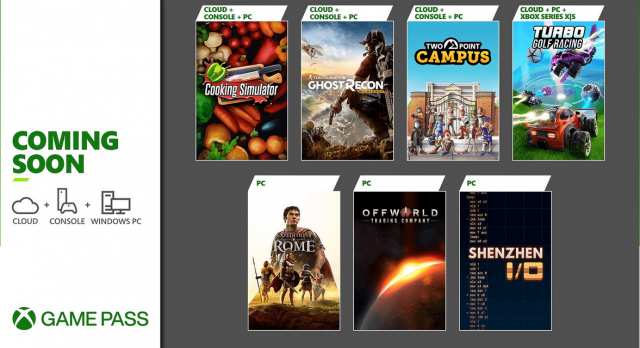 Скоро в Xbox Game Pass: Ghost Recon Wildlands, Turbo Golf Racing, Two Point Campus и другое