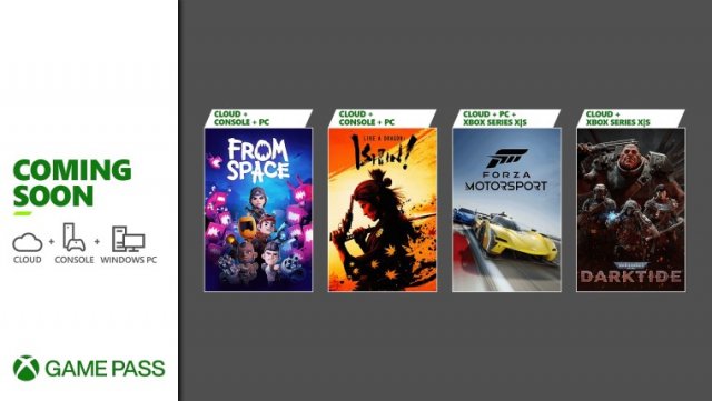 Скоро в Xbox Game Pass: Forza Motorsport, Like A Dragon: Ishin!, Warhammer 40,000: Darktide и другое